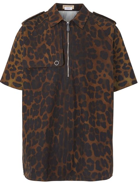 burberry leopard print t shirt|burberry her men's clothing.